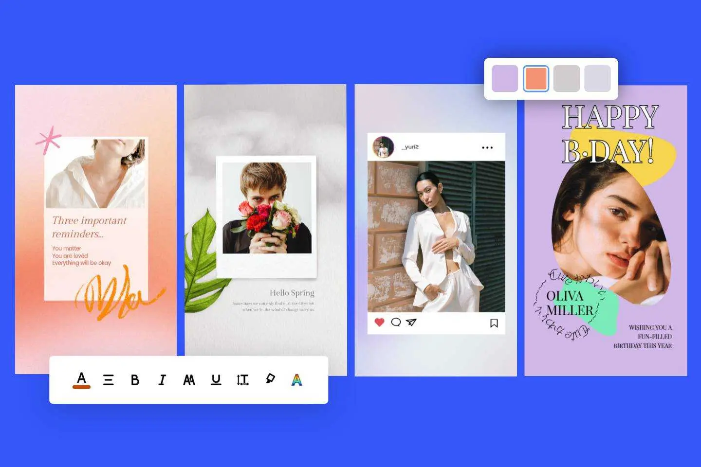 Behind-the-scenes Instagram story showing authentic brand moments
