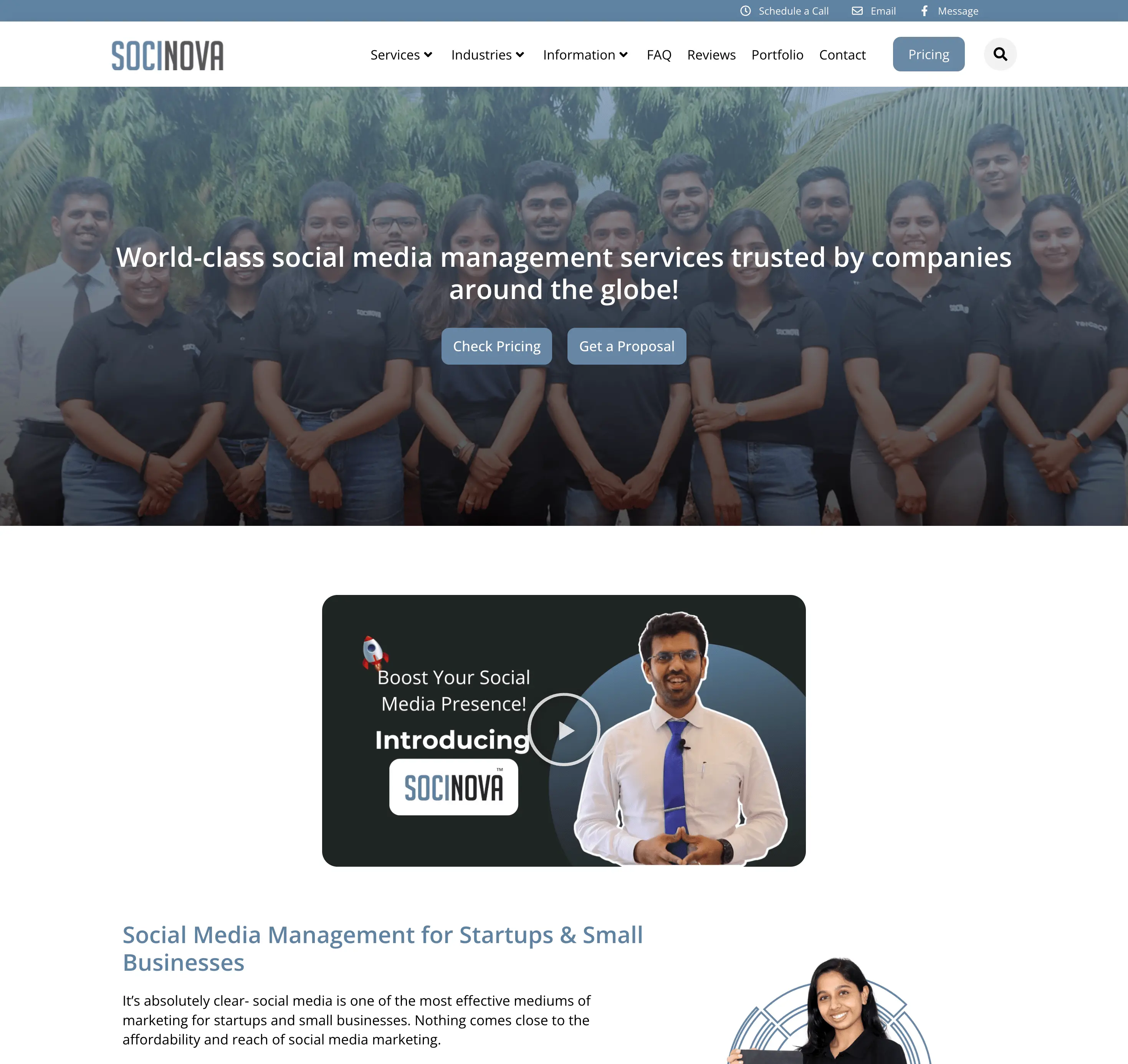Socinova website