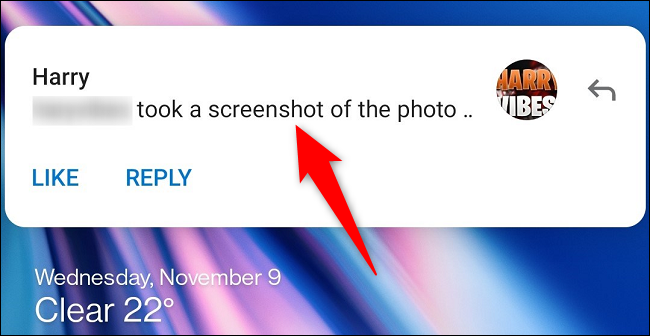 Instagram post screenshot showing no notification is triggered