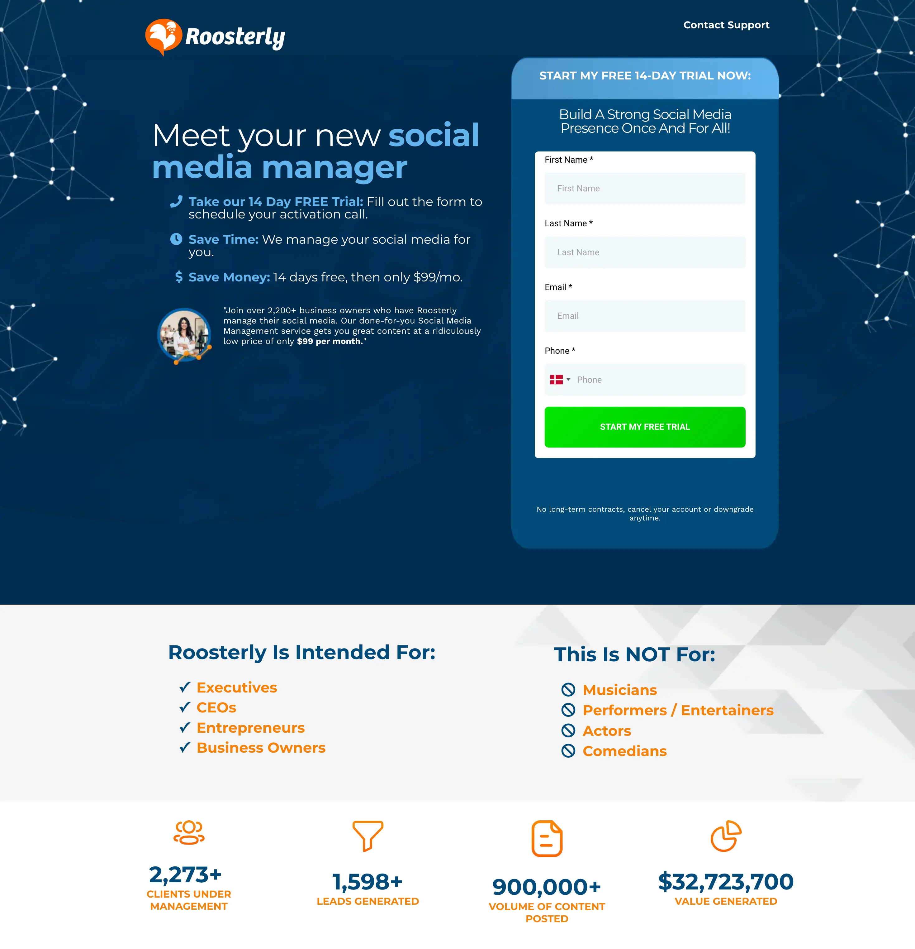 Roosterly website