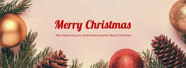 Seasonal holiday-themed Facebook cover photo with festive design