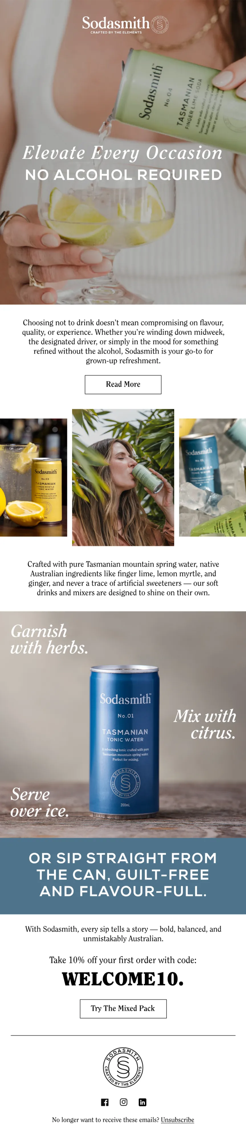 Email design example