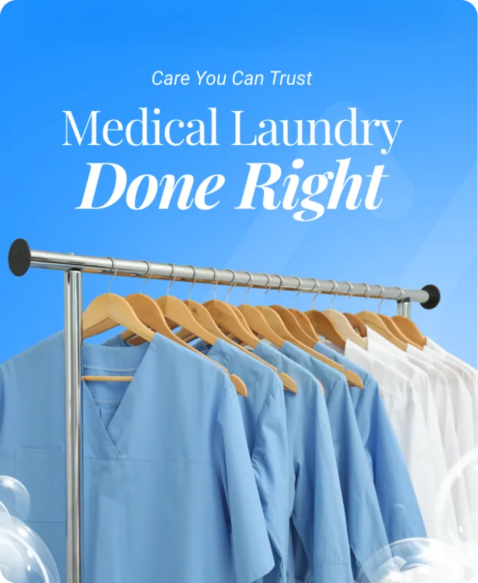 Medical laundry social media post