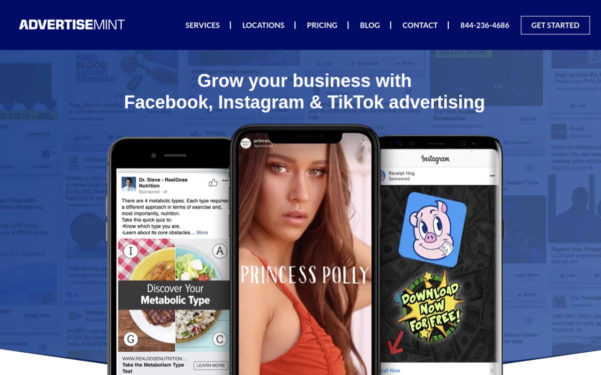 AdvertiseMint website