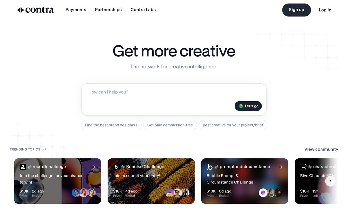 Contra website