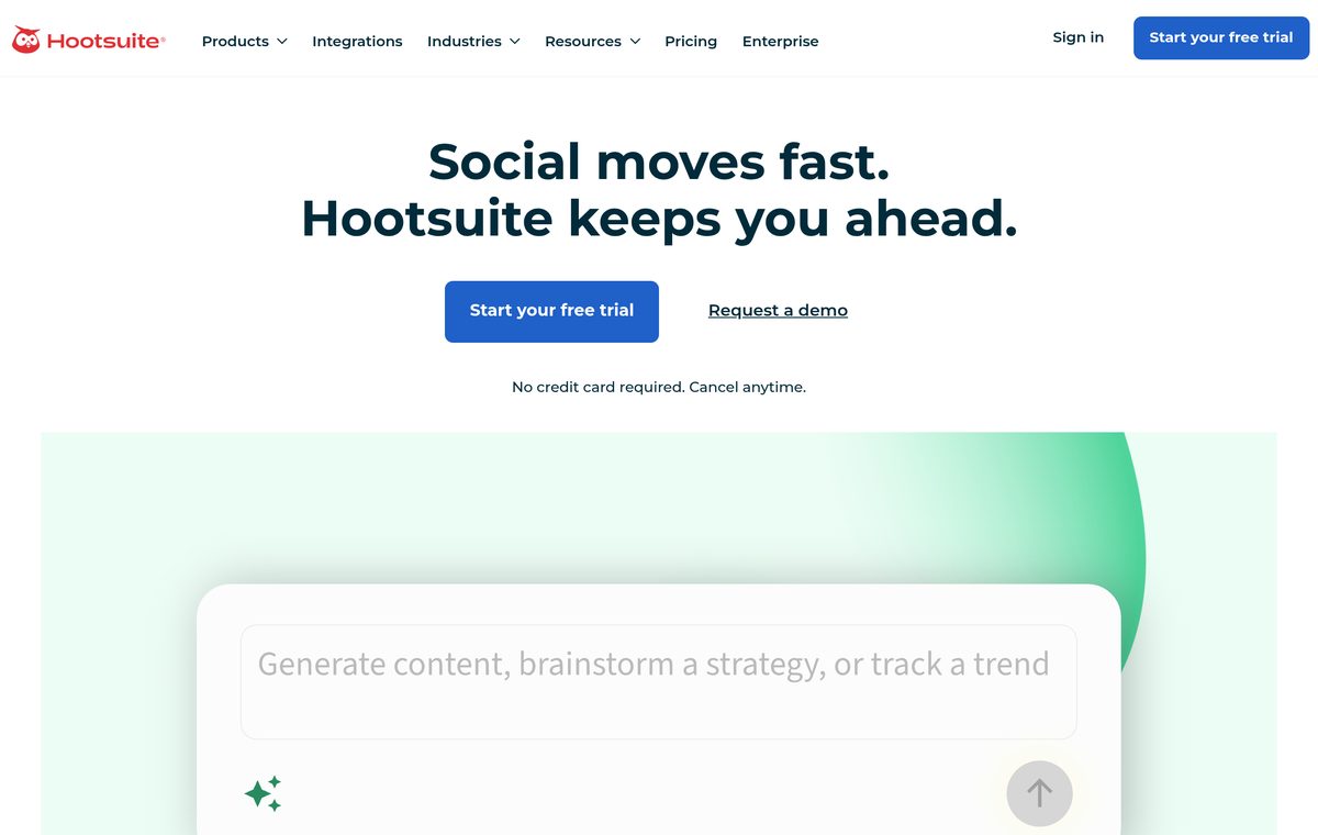 Hootsuite website