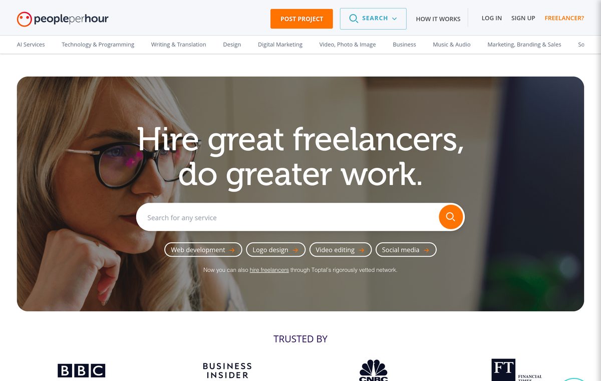 PeoplePerHour website