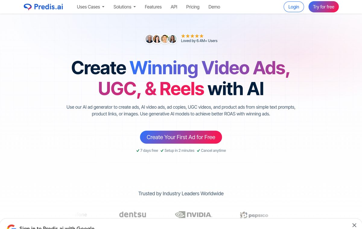 Predis.ai website