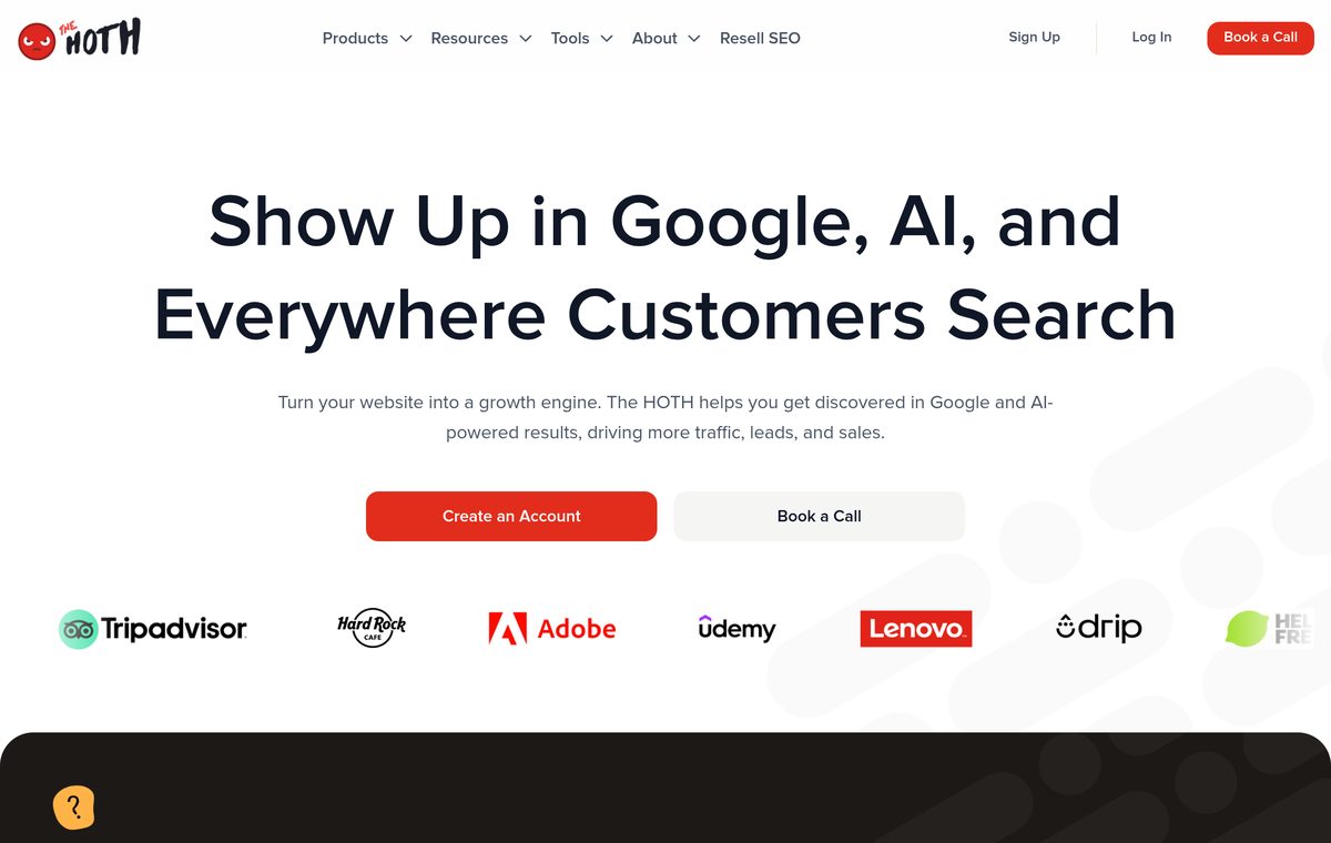 The Hoth website