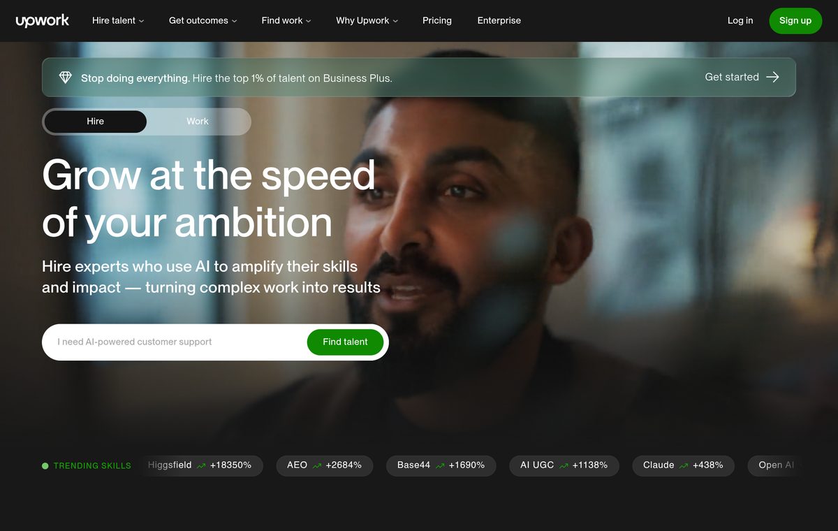 Upwork website