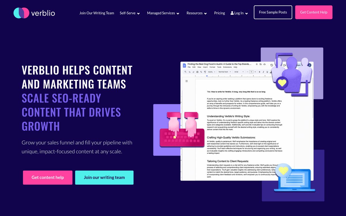 Verblio website