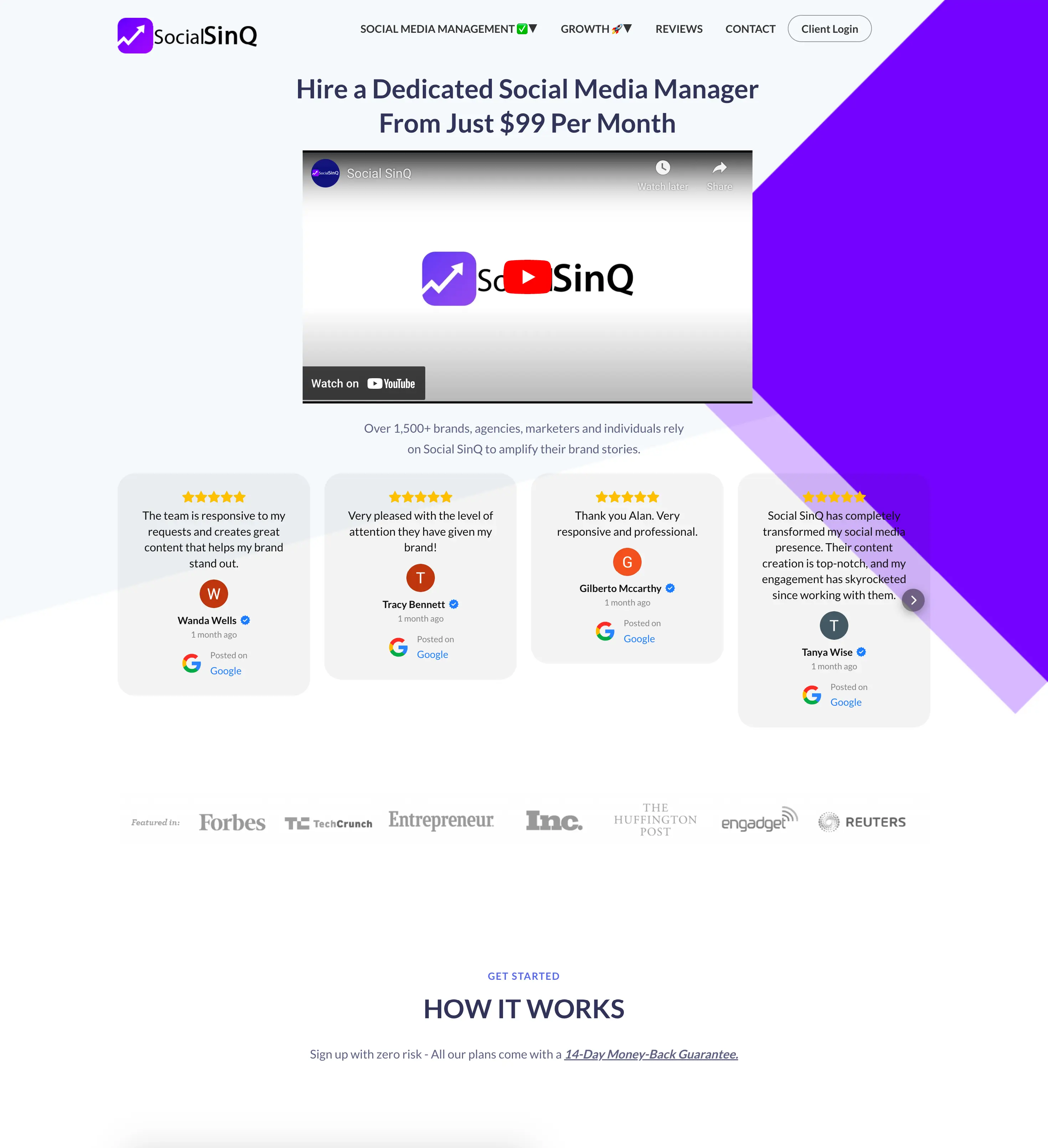 SocialSinQ website